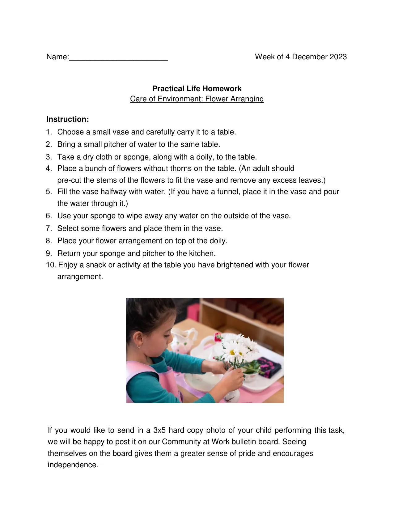 Practical Life 12-8 page 1