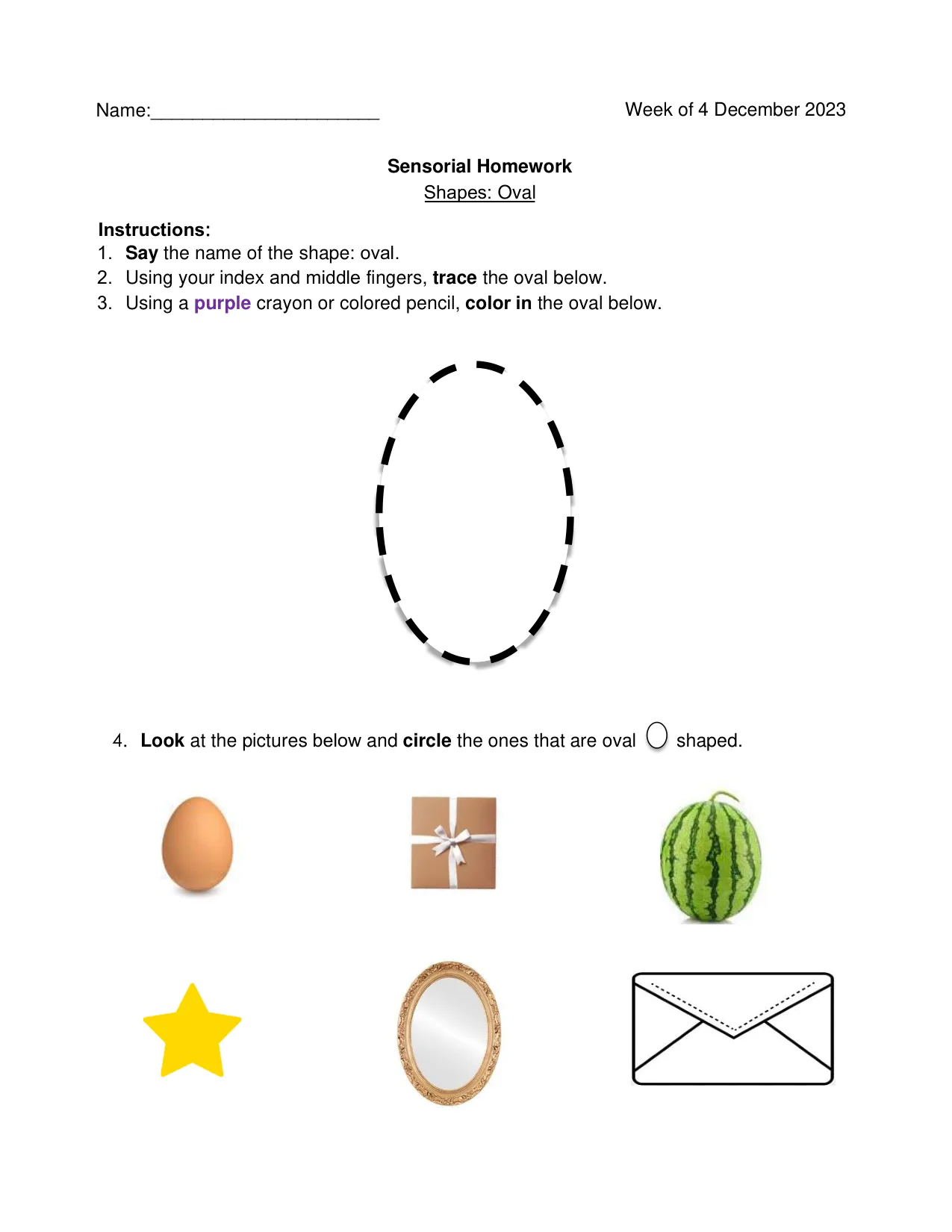 Sensorial 12-4 page 1
