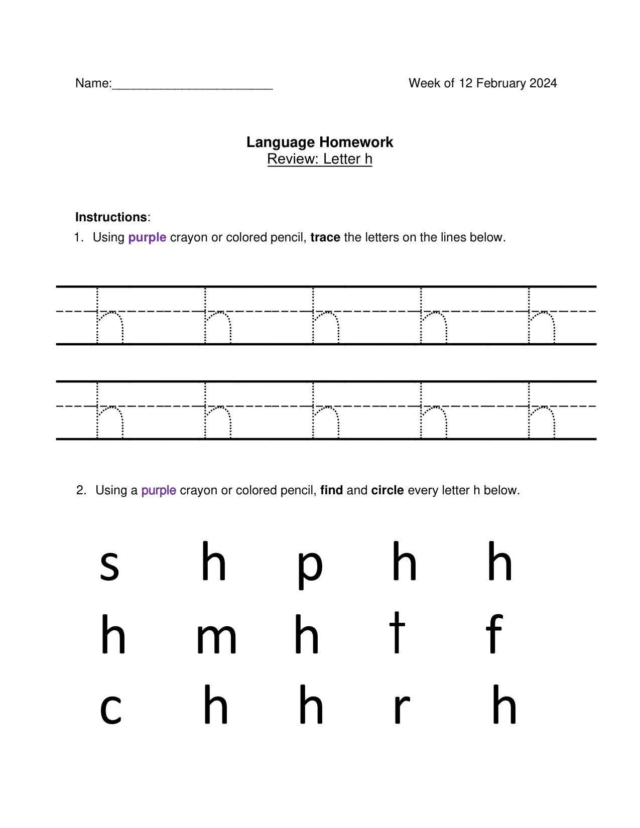 Language 2-14 page 1