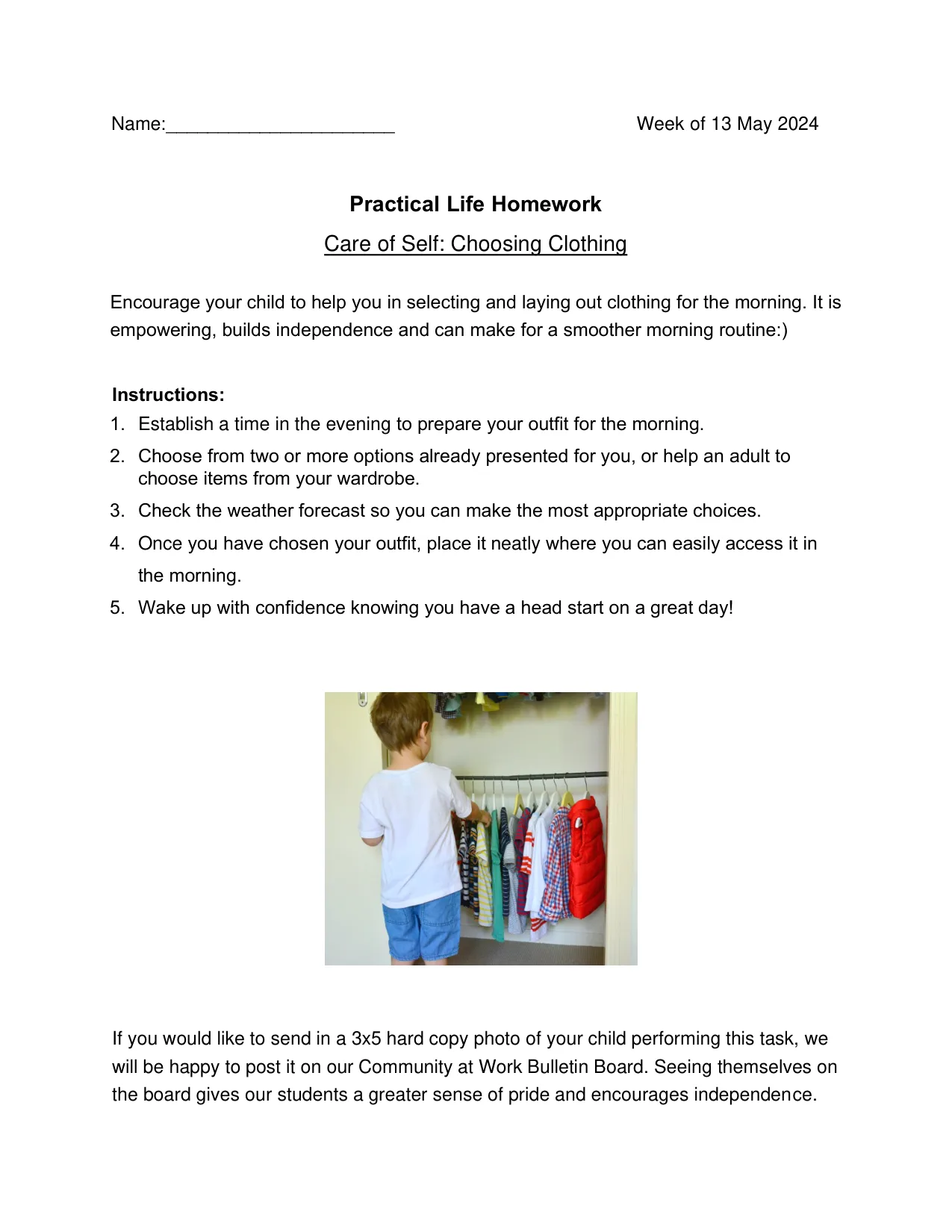 Practical Life 5-17 page 1