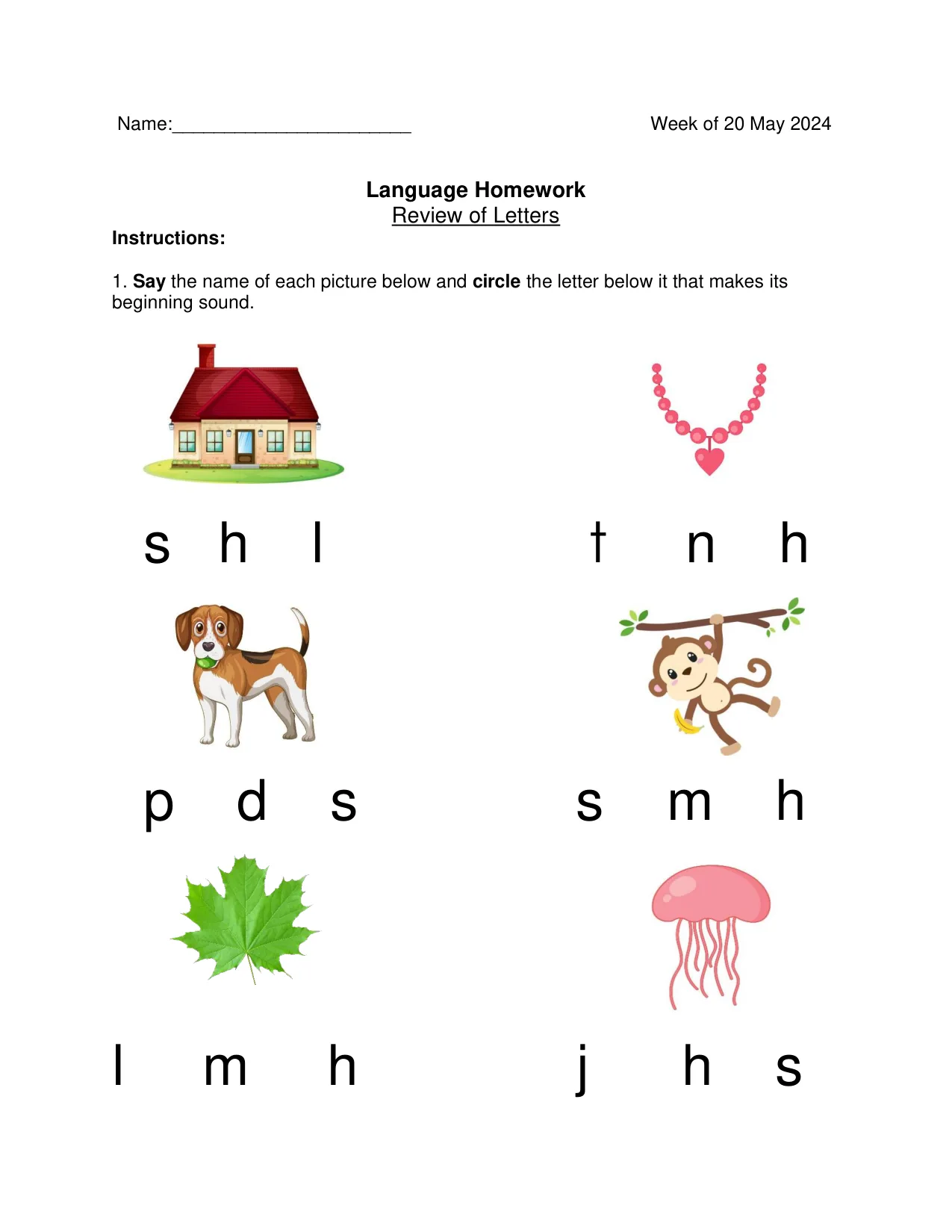 Language 5-22 page 1