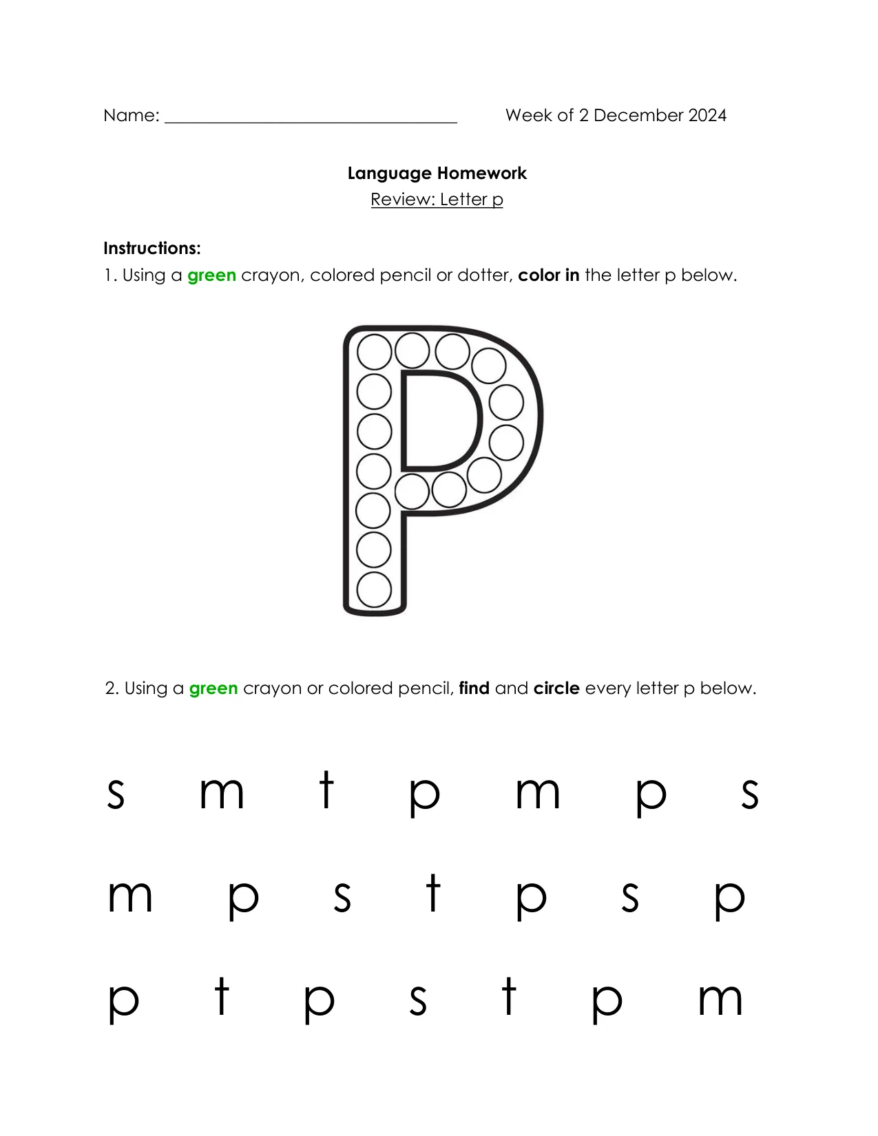 Language 12-4 page 1