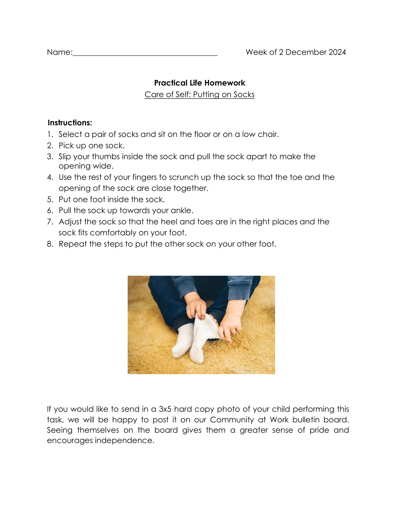 Practical Life 12-6 page 1