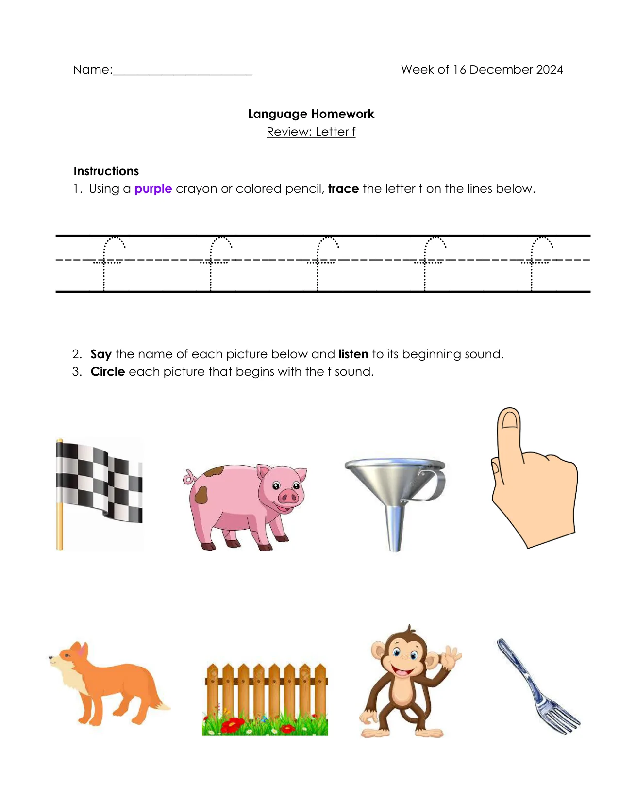 Language 12-18 page 1