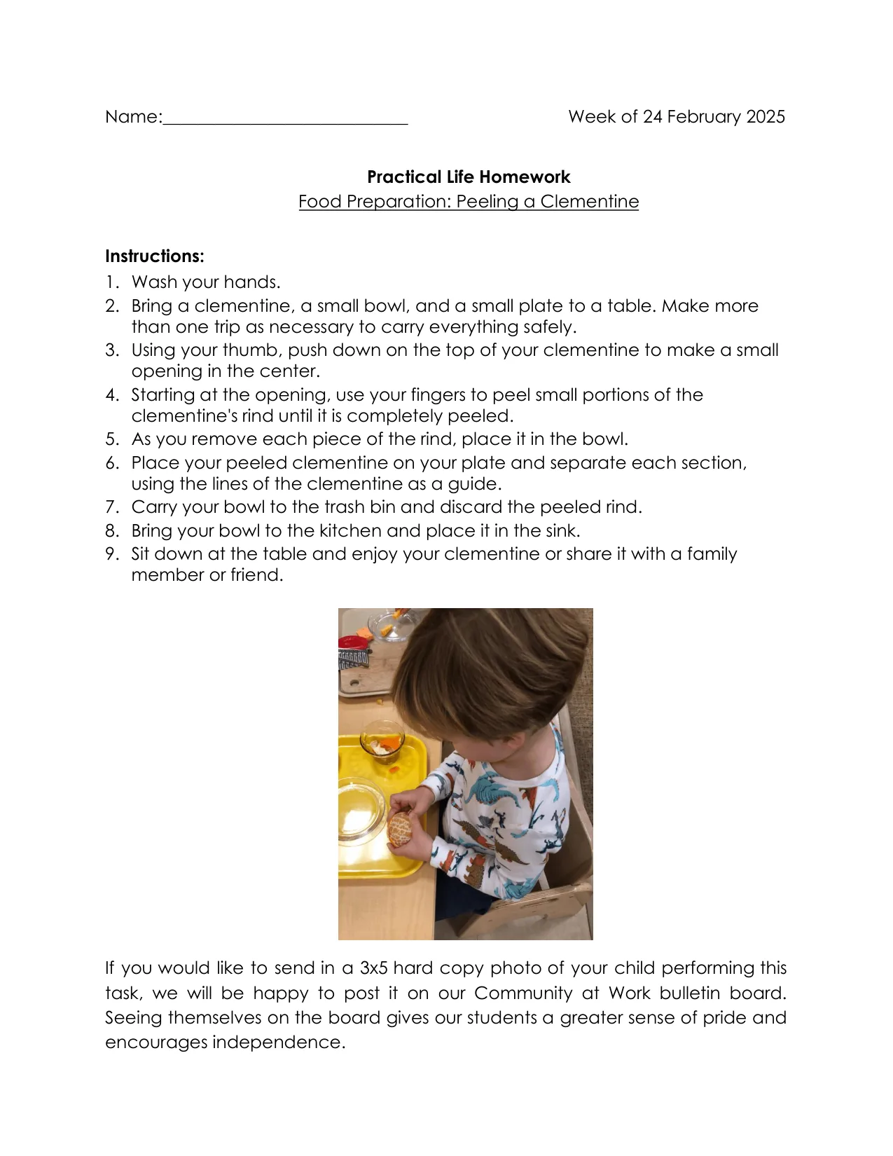 Practical Life 2-28 page 1