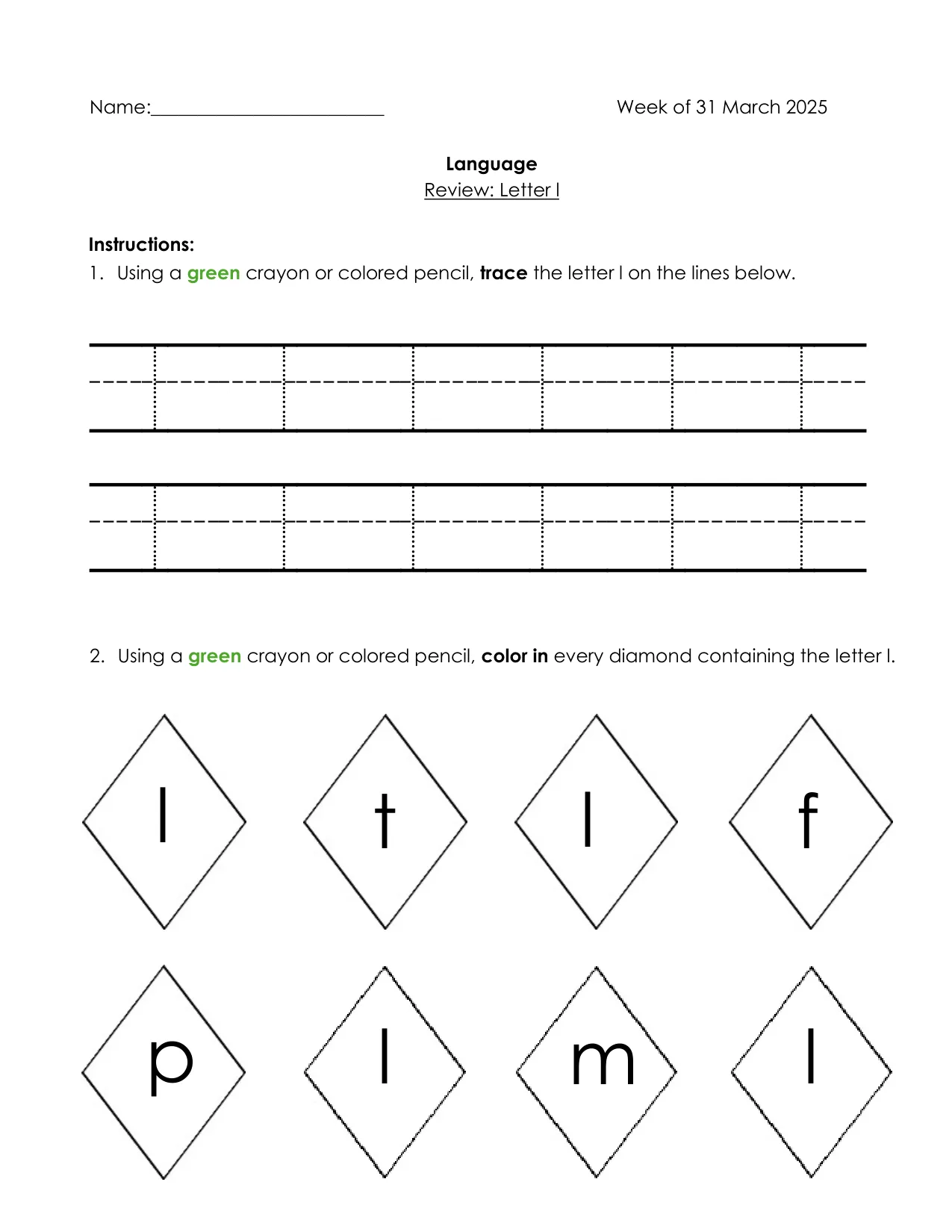 Language 4-2 page 1