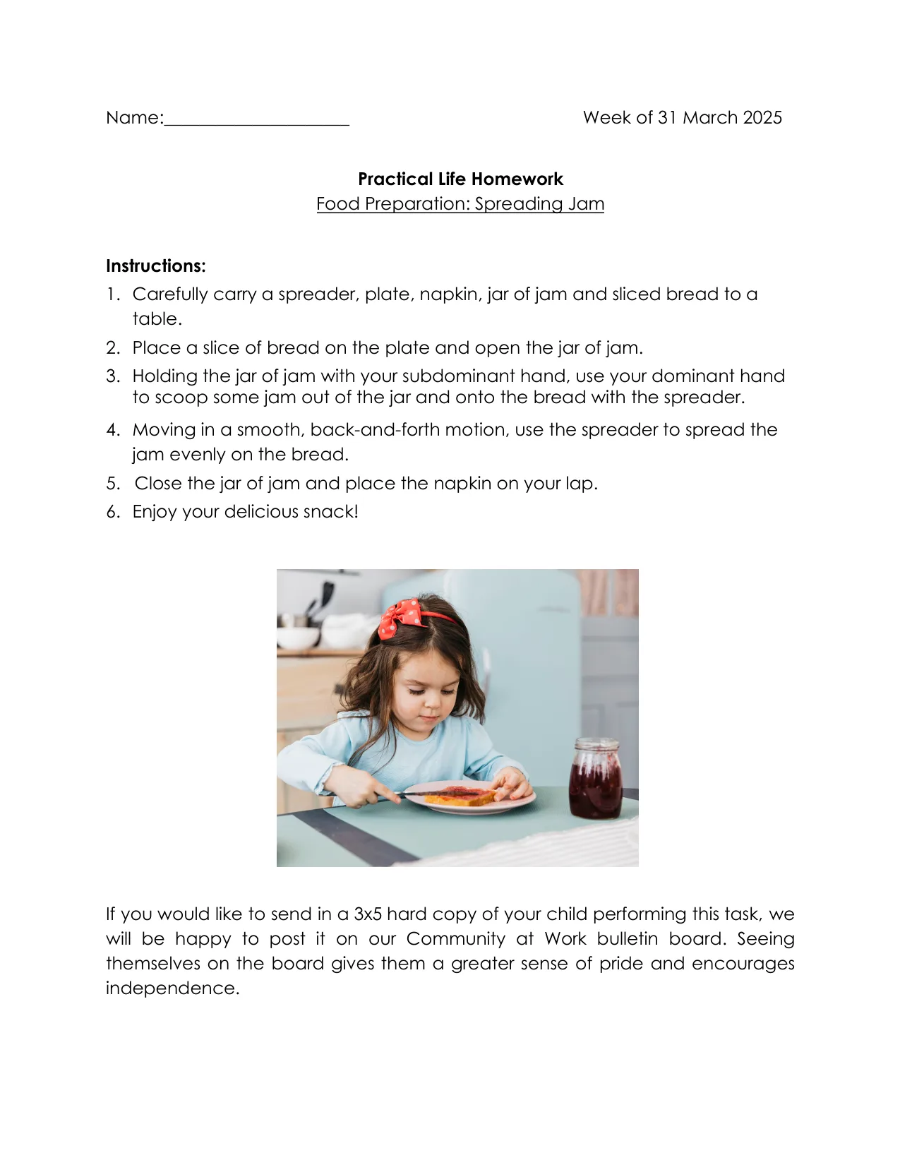 Practical Life 4-4 page 1