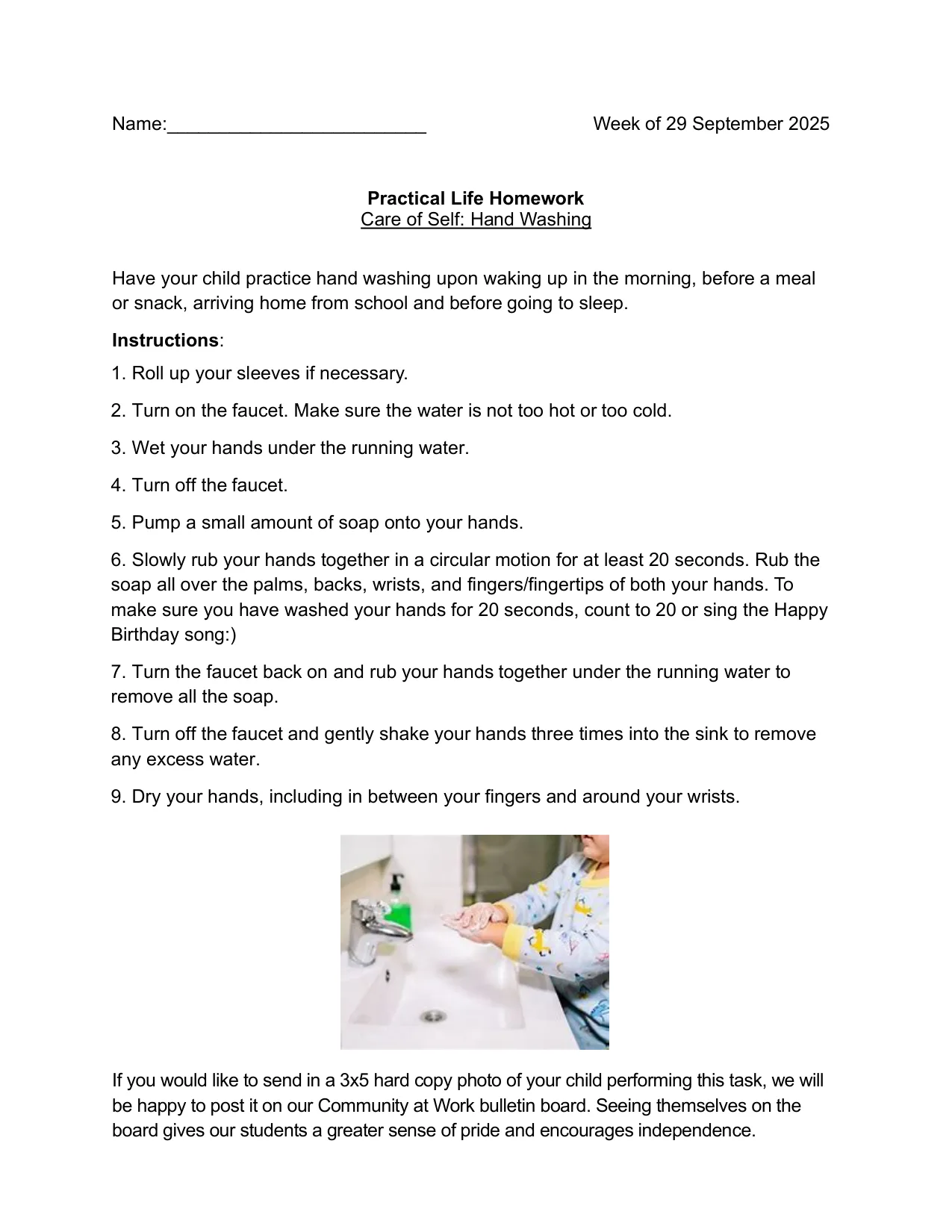 Practical Life 10-3 page 1