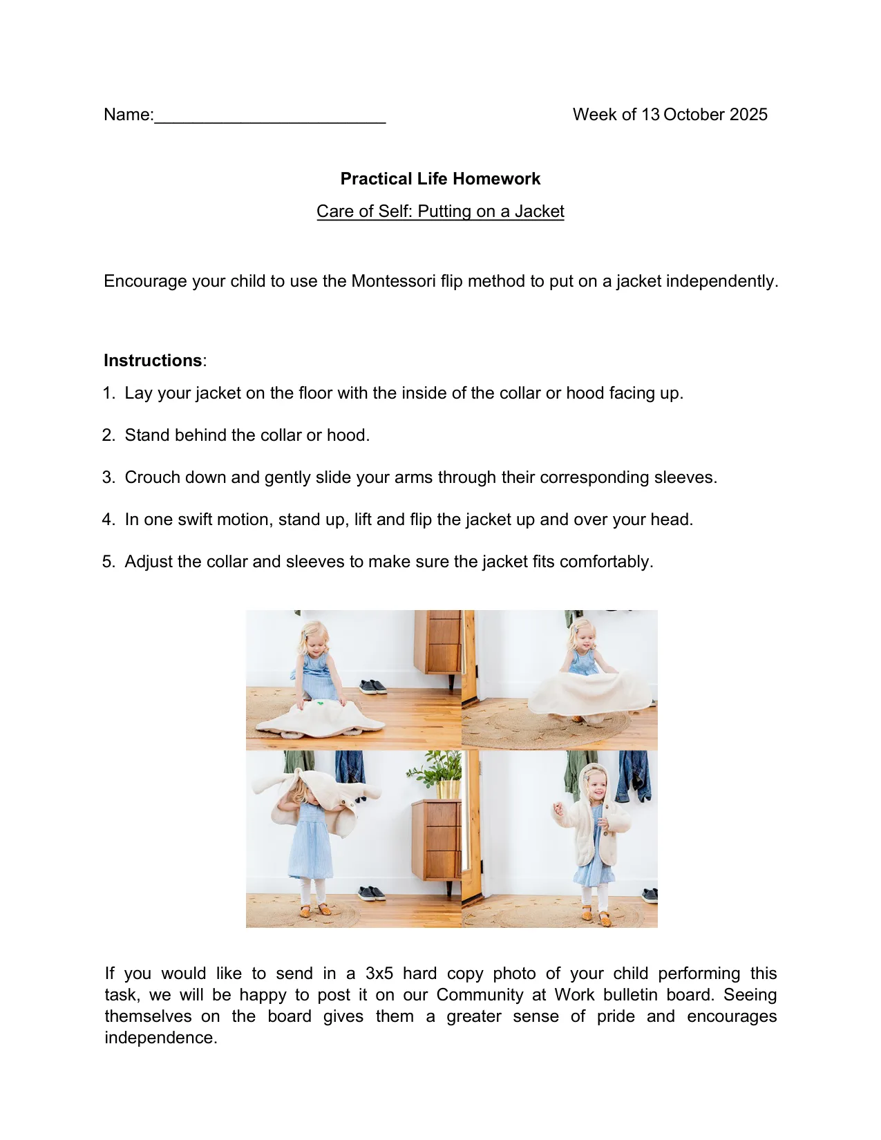 Practical Life 10-17 page 1