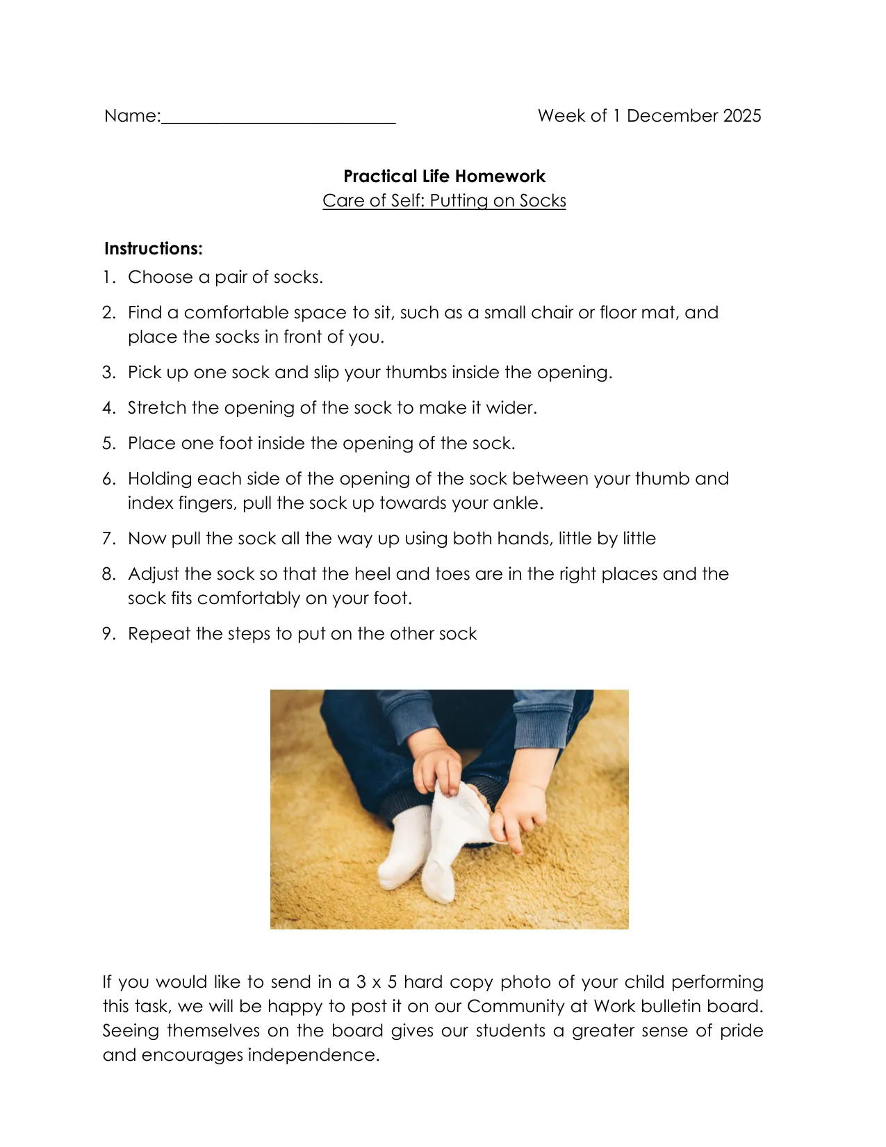 Practical Life 12-5 page 1