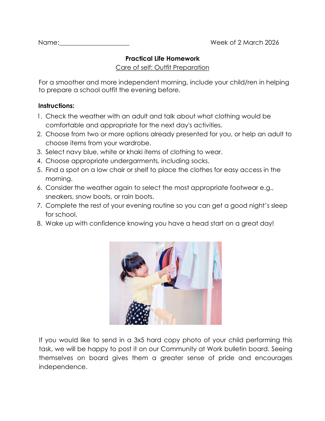 Practical Life 3-6 page 1