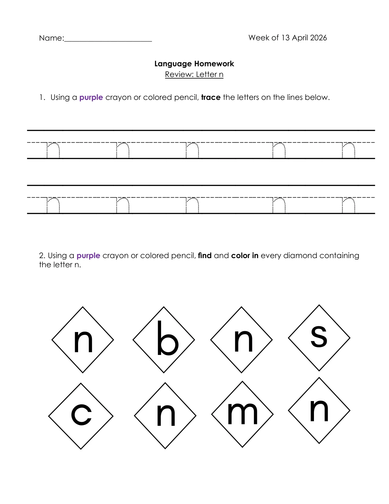 Language 4-15 page 1